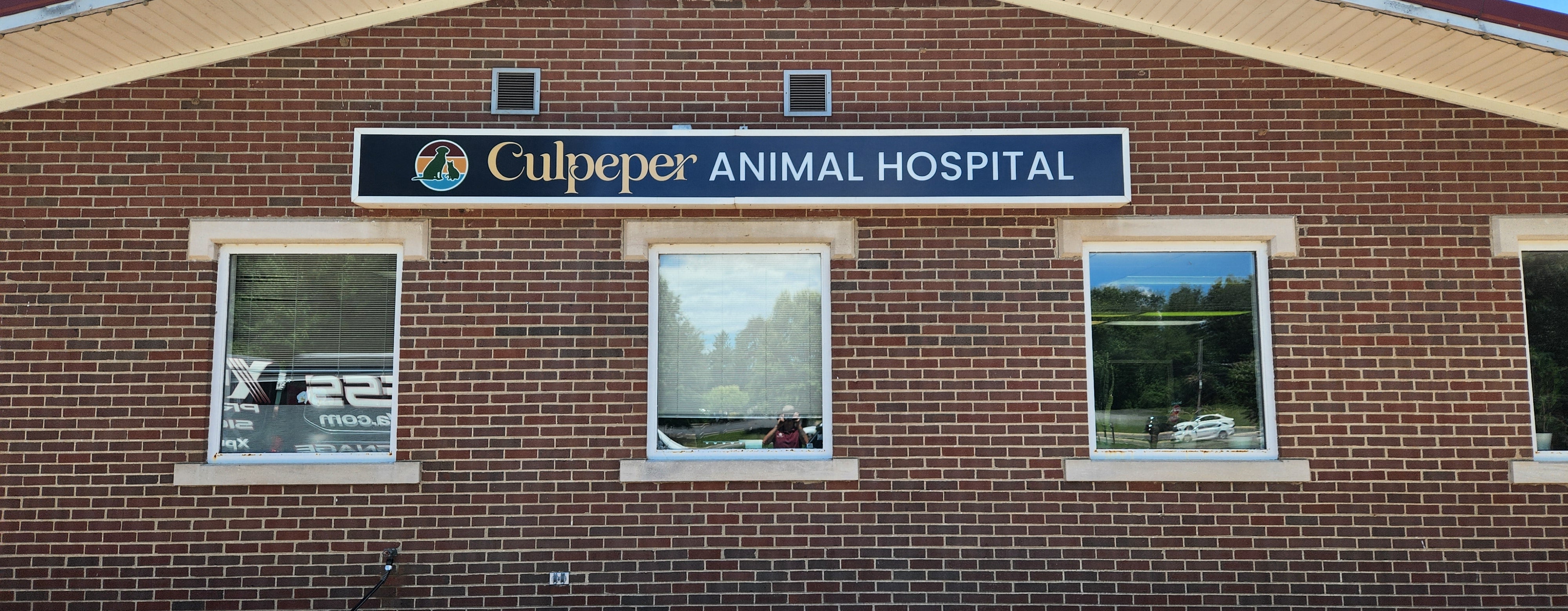 Culpeper Animal Hospital: actual installed sign